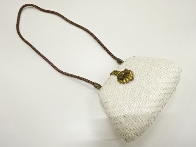 JAPANESE KIMONO / RATTAN SHOULDER BAG